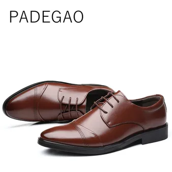 Oxford erkek ayakkabıları 2021 İş erkek ayakkabıları Moda Vintage Erkek Mokasen deri ayakkabı