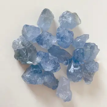 70g Temizle Kristal Mavi Doğal Taşlar Eskitme Taş Boncuk Reiki Noktası Çakra Şifa Mineraller