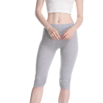Düz Renk Bayanlar Yoga Pantolon Yeni Moda Rahat geniş kemer Modern Bayanlar Spor Bisiklet Buzağı Pantolon Rahat