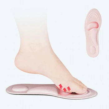 4D Masaj Tabanlık Yumuşak Sünger Kemer Desteği Ortez Ayak İç Pedleri yüksek topuklu ayakkabı Erkekler Kadınlar Yastık Tabanı Spurs