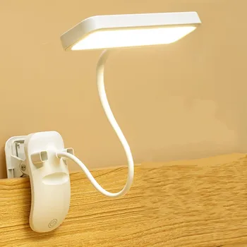 Yeni 3 Modları Karartma Göz Koruması kalemlik masa lambası USB Şarj Edilebilir Klip Yatak Okuma Kitap LED gece ışığı masa lambaları