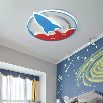 Çocuk Odası LED Tavan Lambası Kapalı Oturma Odası Yatak Odası Çalışma Otel Odası Dekorasyon Ev Aydınlatma Basit Roket Fırlatma Lambası