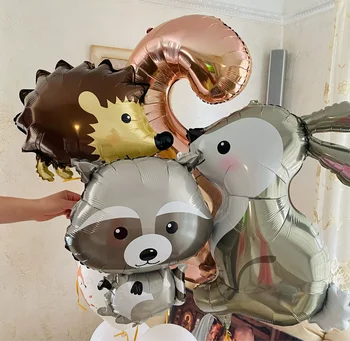 Tavşan Balon Folyo Hayvan helyum balonları Bebek Duş Düğün Çocuk Doğum Günü Partisi Süslemeleri Hayvan Temalı Parti Çocuk Oyuncak
