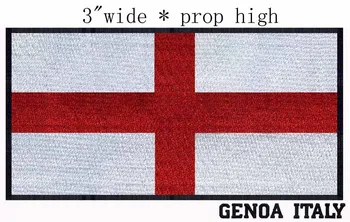 Cenova, İtalya Bayrağı, Bayrak nakış yama 3 