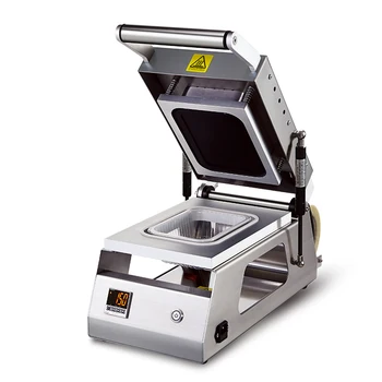 DS-2 Manuel tepsi mühürleyen paketleme makinesi plastik gıda kabı sızdırmazlık yemek masa üstü ısı tepsisi küçük paketleme makinesi